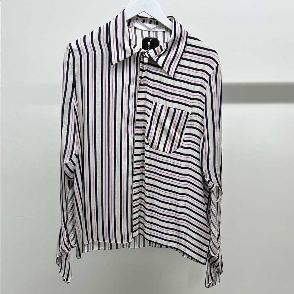 Roland Mouret Striped Button Down Shirt